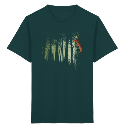 Eichhörnchen im Zwielicht-Wald - Kids Organic Shirt