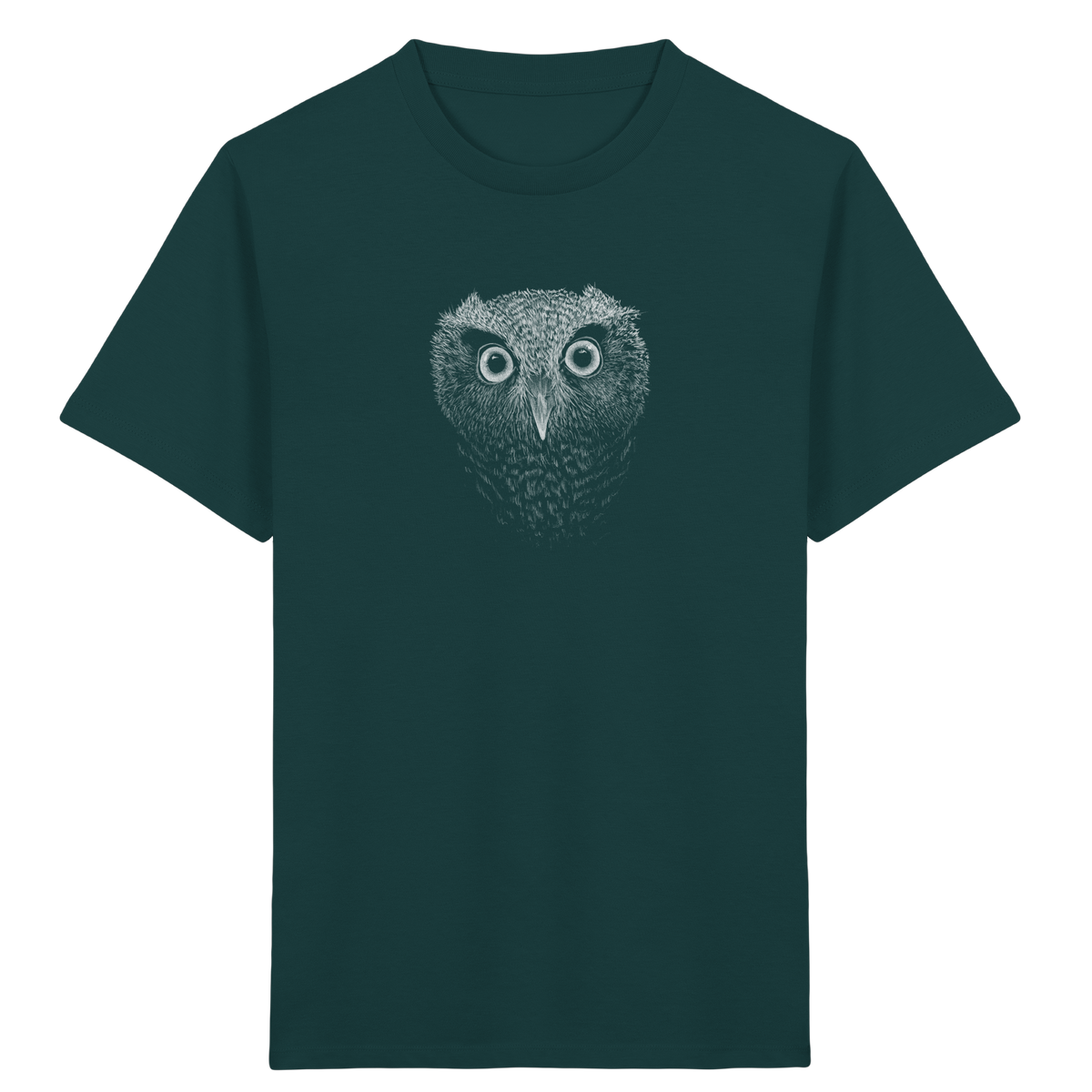 Eule Kritzelkunst Illustration - Kids Organic Shirt