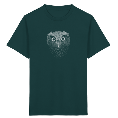 Eule Kritzelkunst Illustration - Kids Organic Shirt