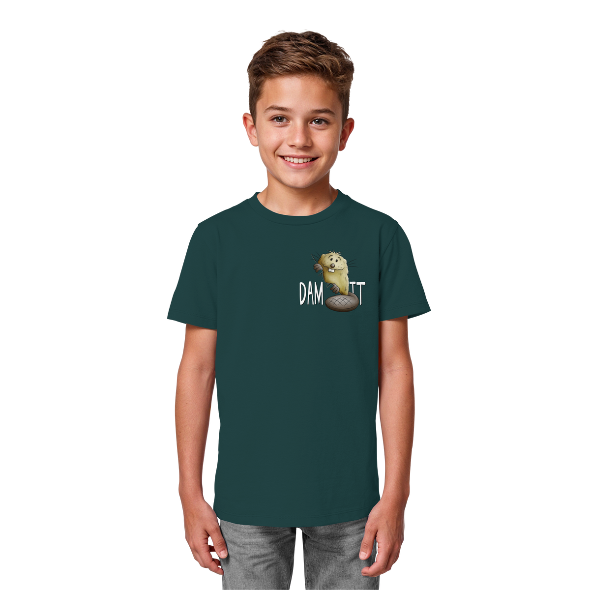 Dam It Verdammt Lustiger Biber - Kids Organic Shirt