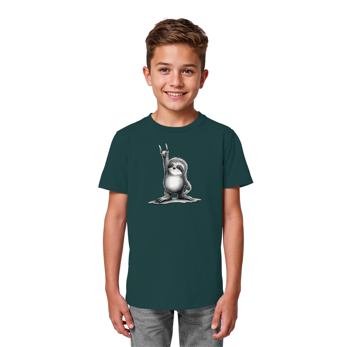 Rock On Party Faultier - Kids Organic Shirt