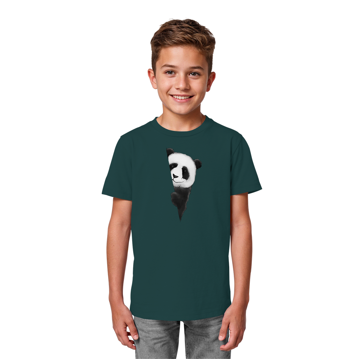Panda Bär Illustration - Kids Organic Shirt