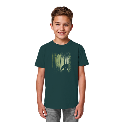 Lässiger Tapir im Zwielicht Wald - Kids Organic Shirt
