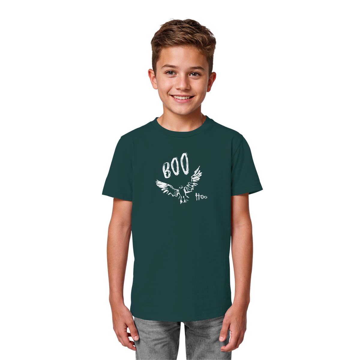 Boo Hoo! Fliegende Eule  - Kids Organic Shirt