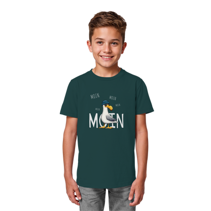 Moin Moin Lässige Hipster Möwe  - Kids Organic Shirt