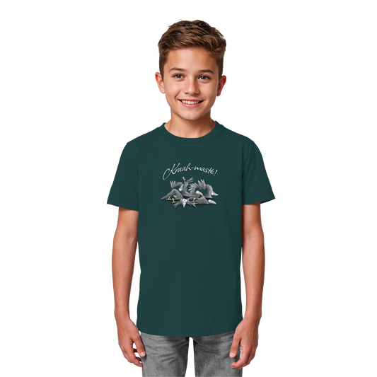 Kraah-masté! Yoga Raben Krähen - Kids Organic Shirt