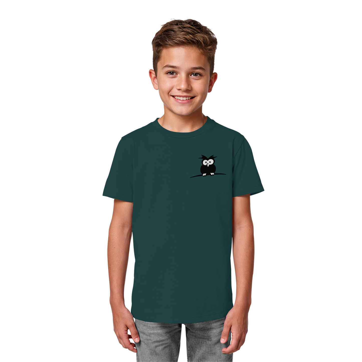 Kleine struppige Eule - Kids Organic Shirt