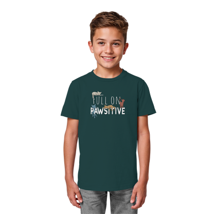 Full On Pawsitive! Gechillte Katzen - Kids Organic Shirt