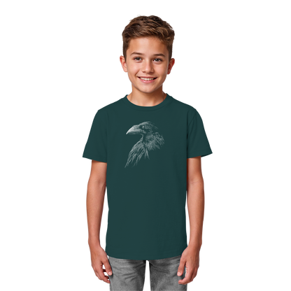 Kritzelkunst Rabe Krähe - Kids Organic Shirt