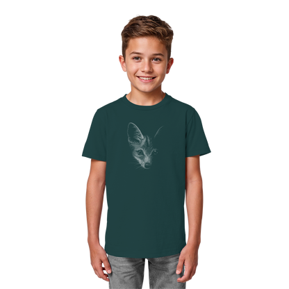 Fuchs Kritzelkunst Illustration - Kids Organic Shirt