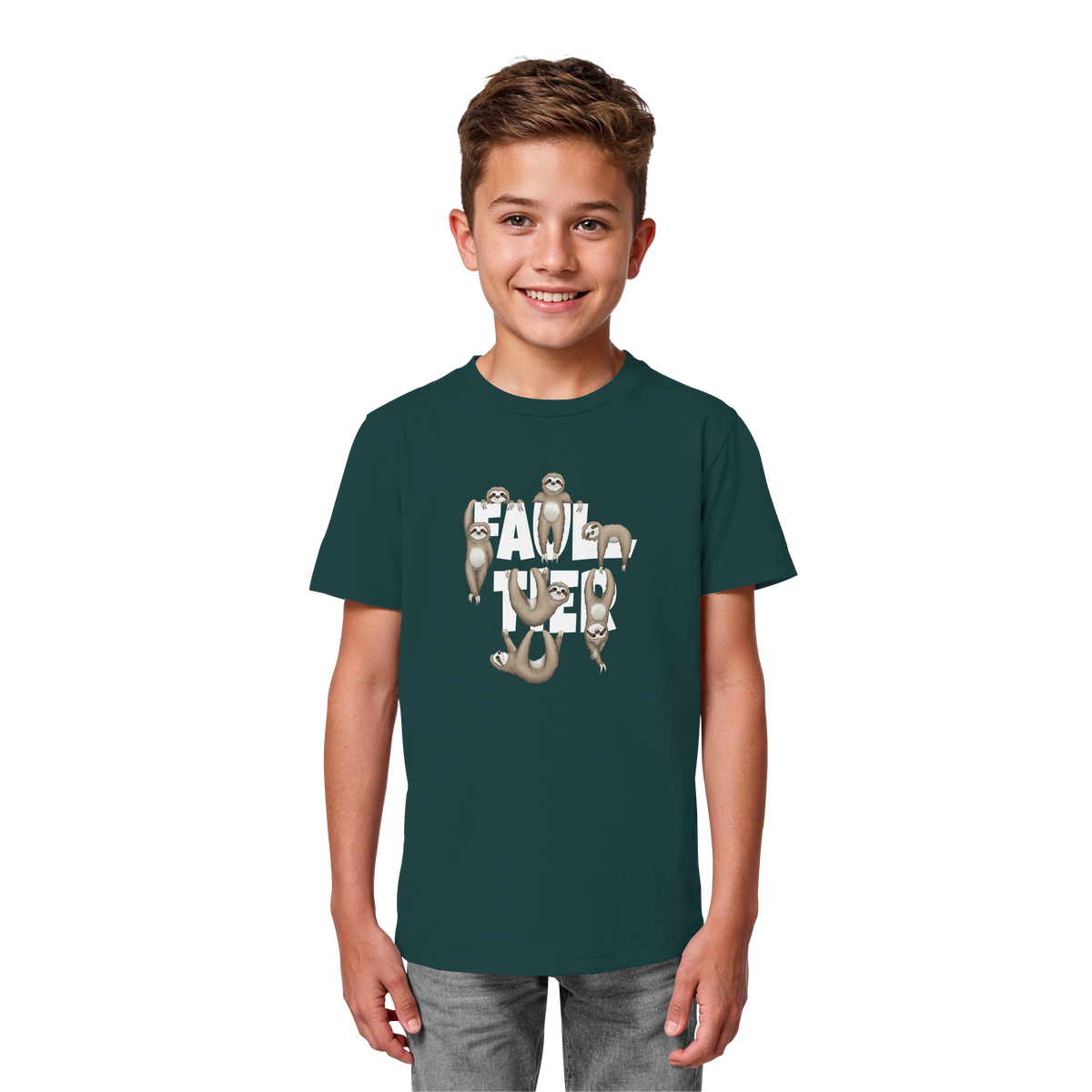 Viele gechillte Faultiere - Kids Organic Shirt