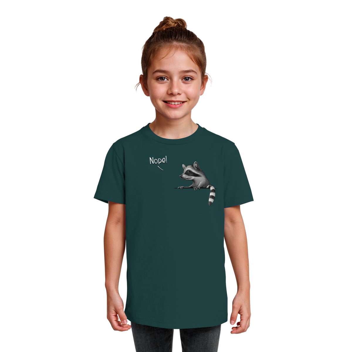 Nope! Frecher verwegener Waschbär - Kids Organic Shirt