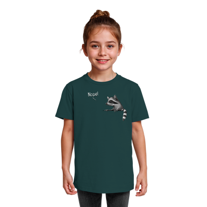 Nope! Frecher verwegener Waschbär - Kids Organic Shirt