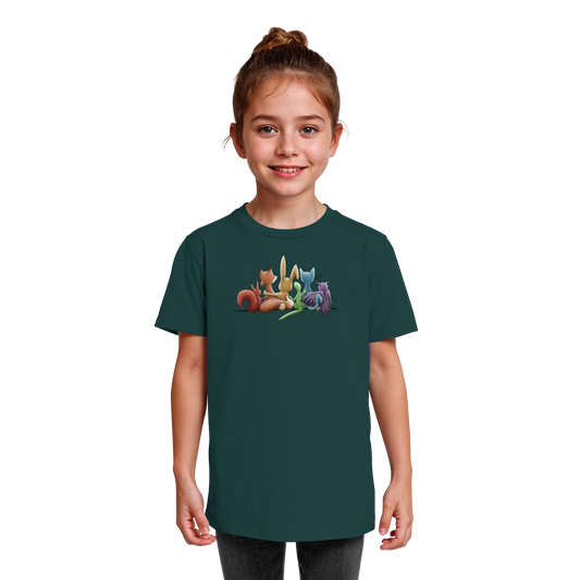 Regenbogen Tiere für Freundschaft, Toleranz und Vielfalt - Kids Organic Shirt