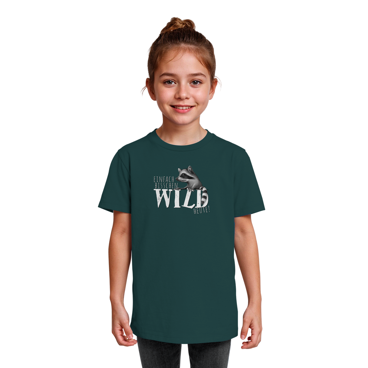 Bisschen wild heute! Waschbär - Kids Organic Shirt