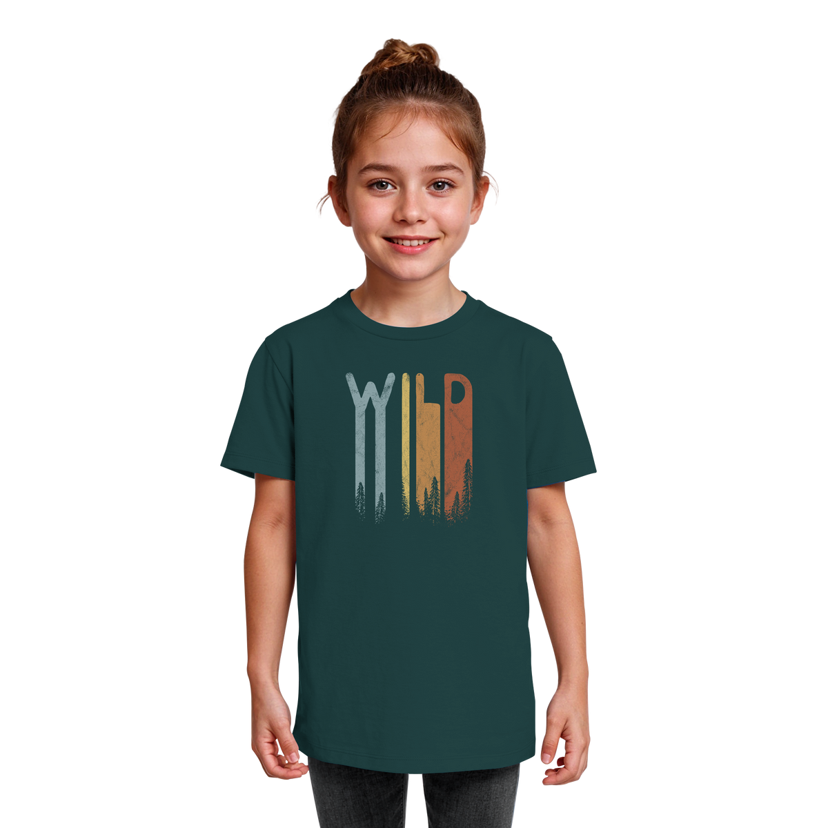 Wild Retro Schriftzug - Kids Organic Shirt