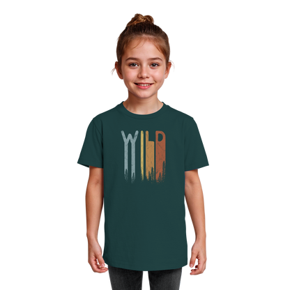 Wild Retro Schriftzug - Kids Organic Shirt