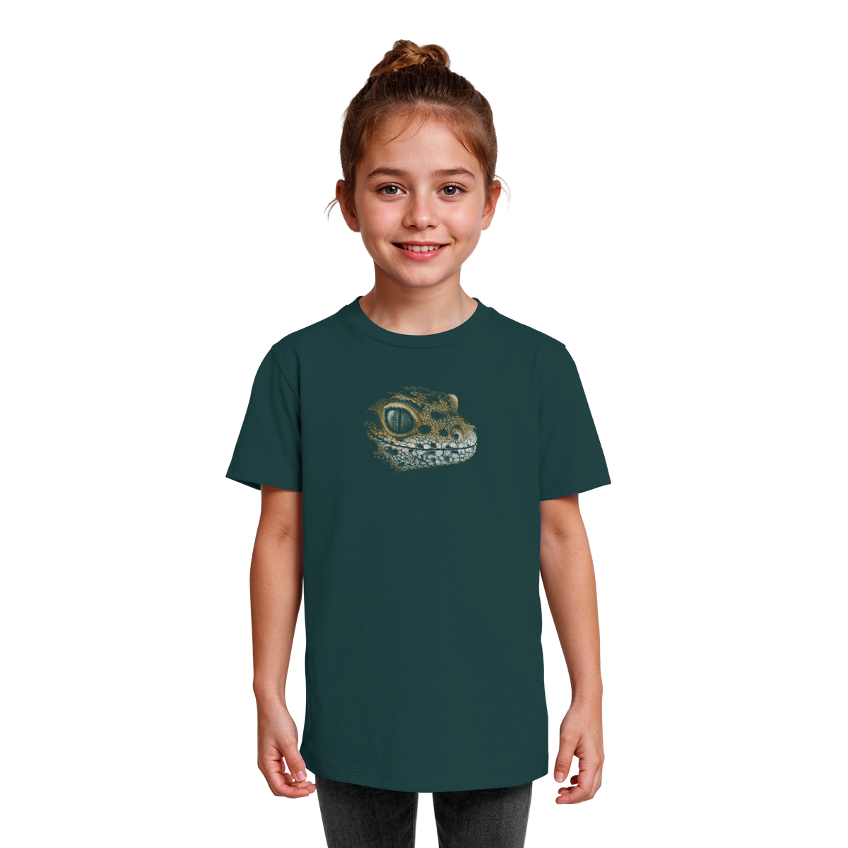Leopard Gecko Skizze Kritzelkunst - Kids Organic Shirt