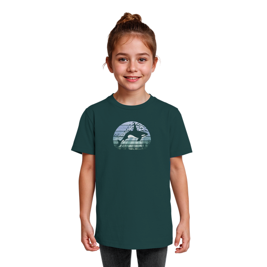 Retro Tiefsee Schwertwal Orca - Kids Organic Shirt