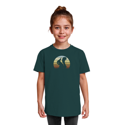 Retro Eichhörnchen Silhouette - Kids Organic Shirt