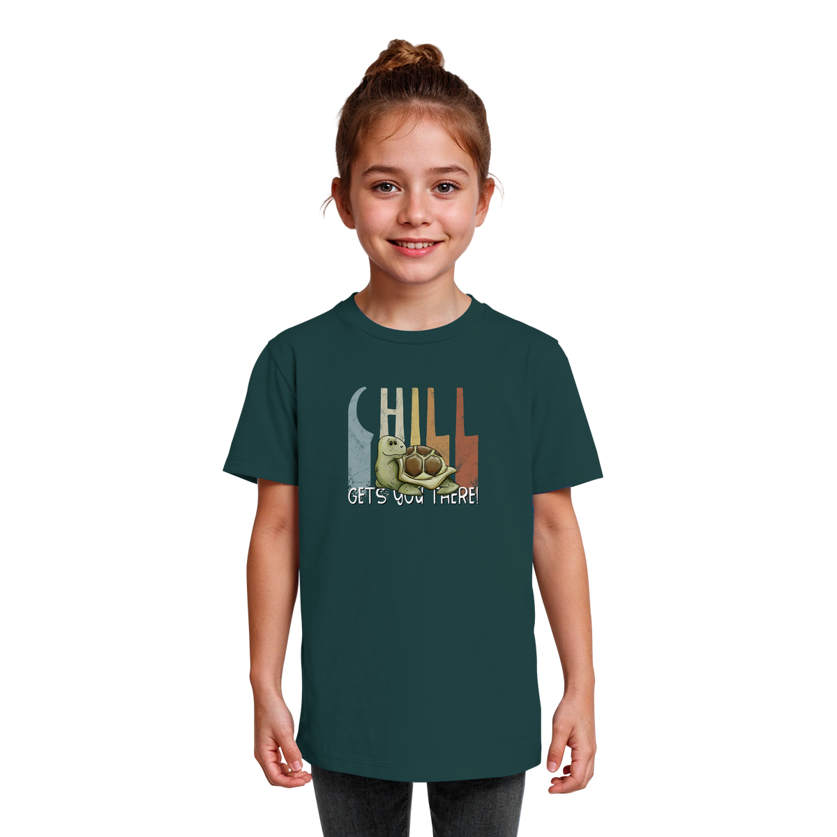 Gechillt gemütliche Schildkröte - Kids Organic Shirt