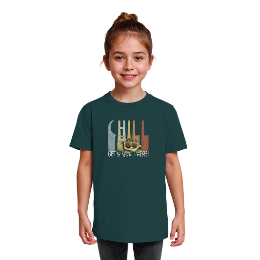 Gechillt gemütliche Schildkröte - Kids Organic Shirt