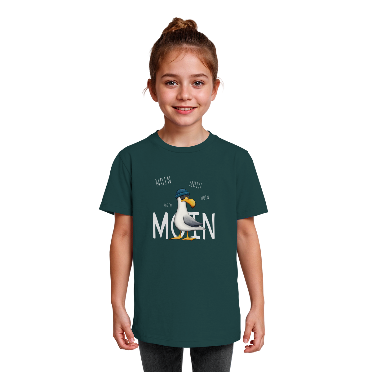 Moin Moin Lässige Hipster Möwe  - Kids Organic Shirt