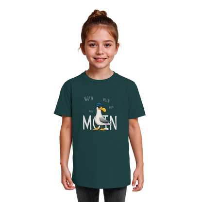 Moin Moin Lässige Hipster Möwe  - Kids Organic Shirt