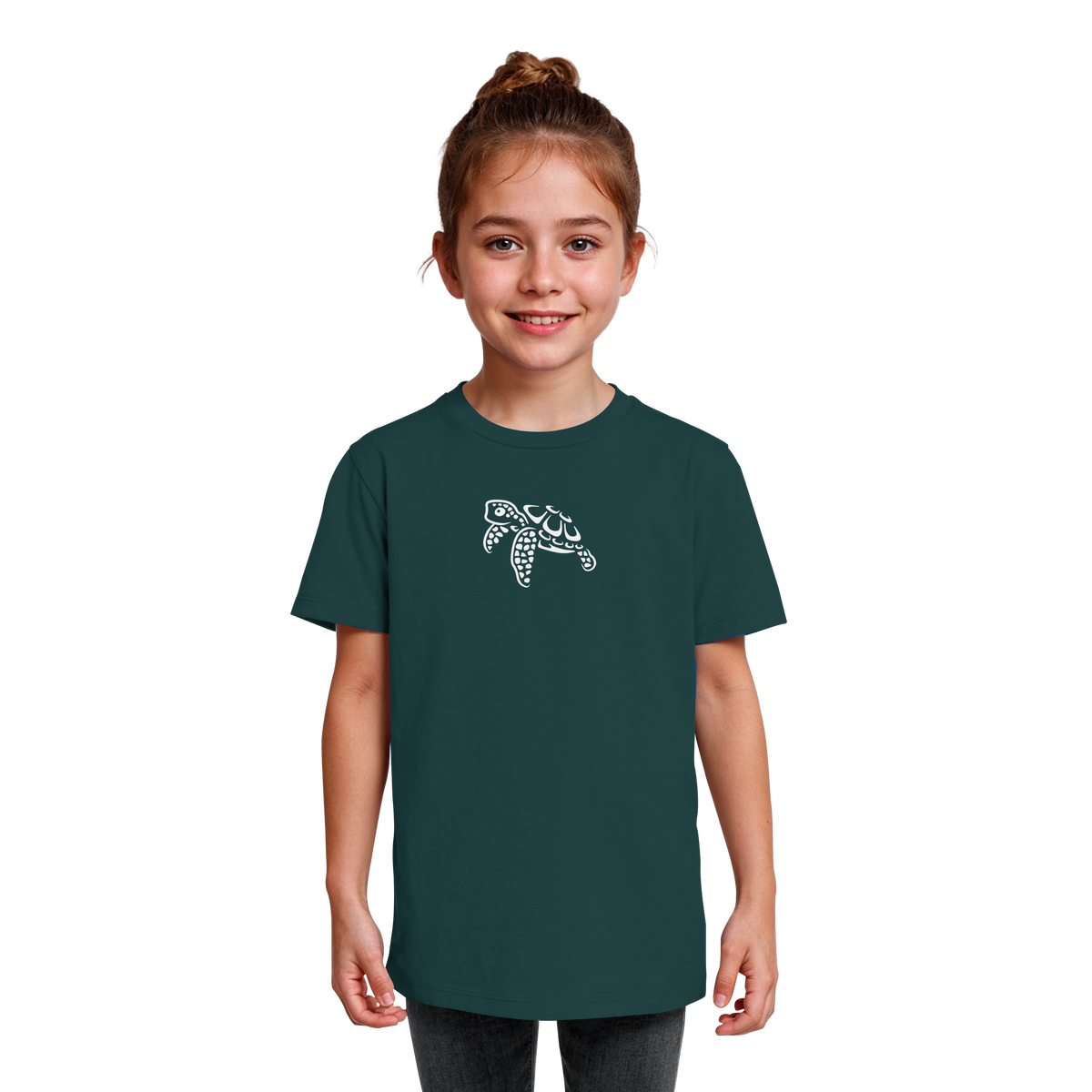 schwimmende Meeres-Schildkröte - Kids Organic Shirt