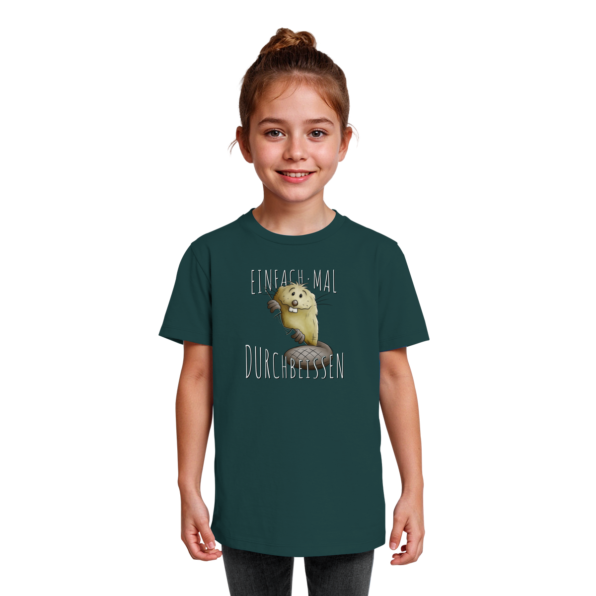 Einfach mal Durchbeissen Biber - Kids Organic Shirt