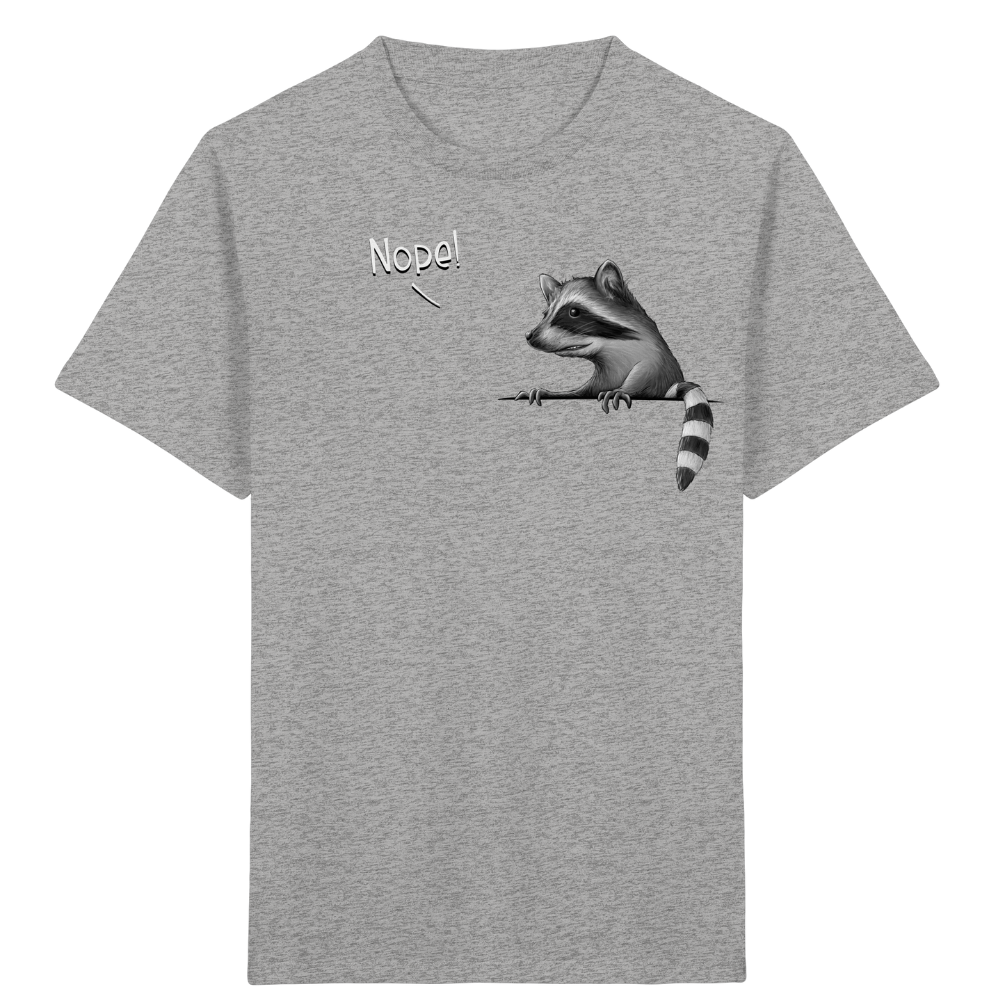 Nope! Frecher verwegener Waschbär - Kids Organic Shirt