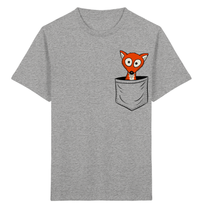 Fuchs in der Brusttasche | Taschen-Fuchs - Kids Organic Shirt