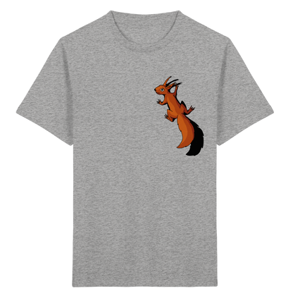 Süßes Eichhörnchen klettert - Kids Organic Shirt