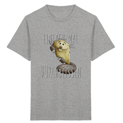 Einfach mal Durchbeissen Biber - Kids Organic Shirt