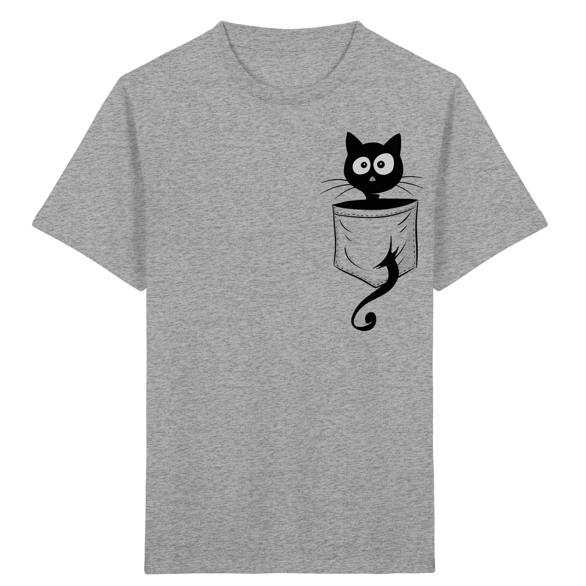 Schwarze Katze in der Tasche - Kids Organic Shirt