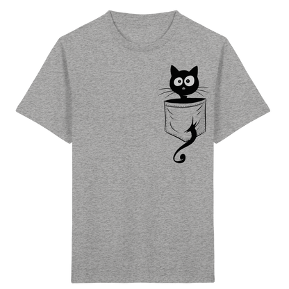 Schwarze Katze in der Tasche - Kids Organic Shirt