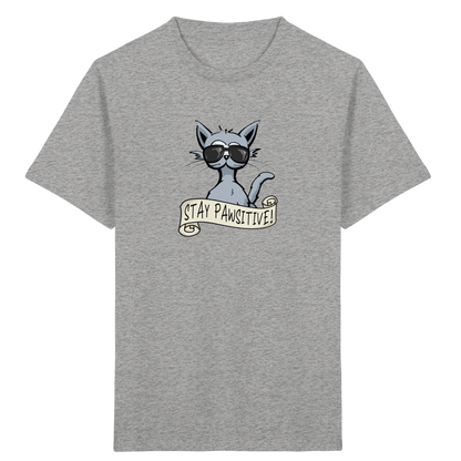Stay Pawsitive Bleib lässig Hipster Katze - Kids Organic Shirt
