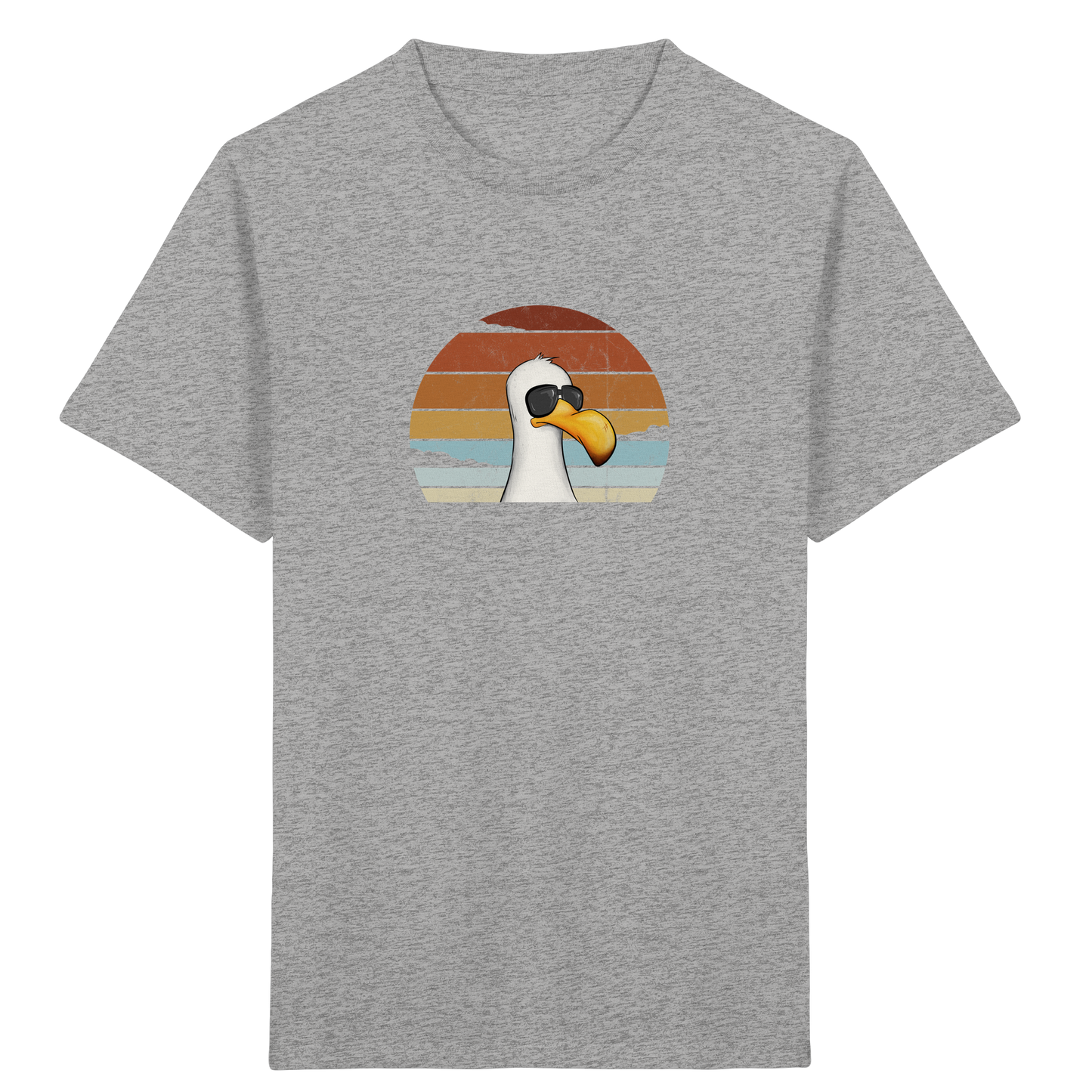 Cool lässige Retro Möwe - Kids Organic Shirt