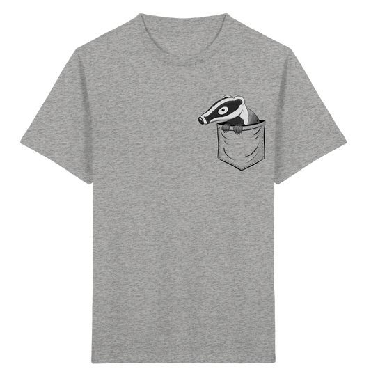 Lustig gemütlicher Dachs In der Tasche - Kids Organic Shirt