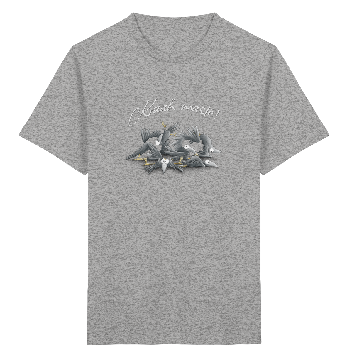 Kraah-masté! Yoga Raben Krähen - Kids Organic Shirt