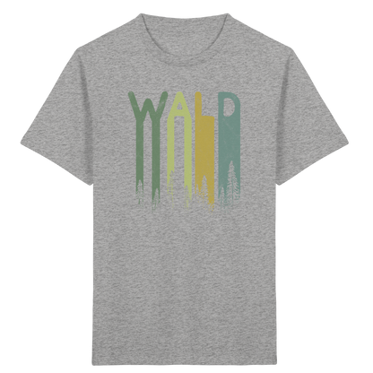 Wald Retro Forst Schriftzug - Kids Organic Shirt