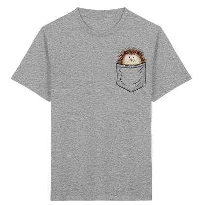 Lustiger Igel in Deiner Brust-Tasche - Kids Organic Shirt