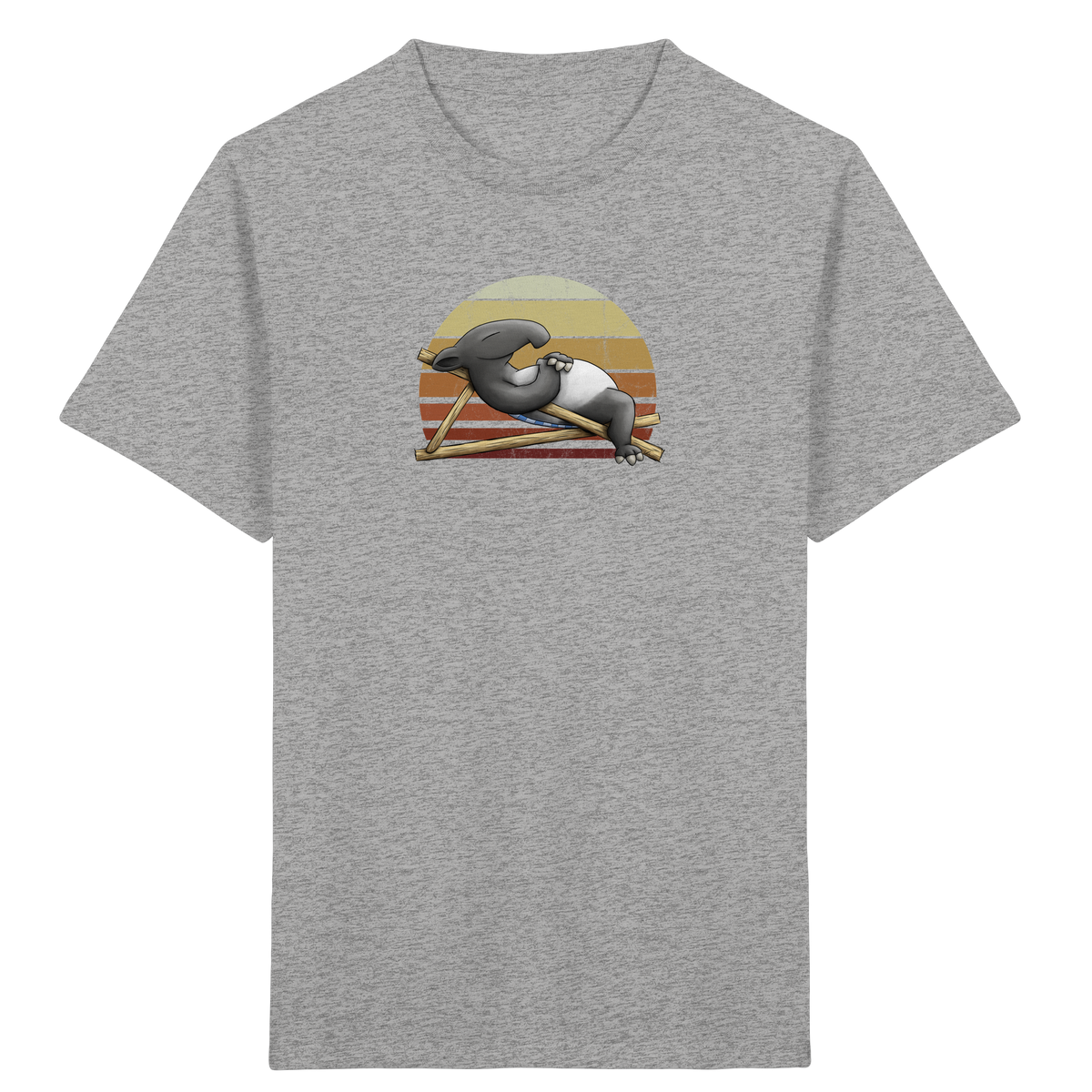 Lässiger Retro Sundown Tapir - Kids Organic Shirt