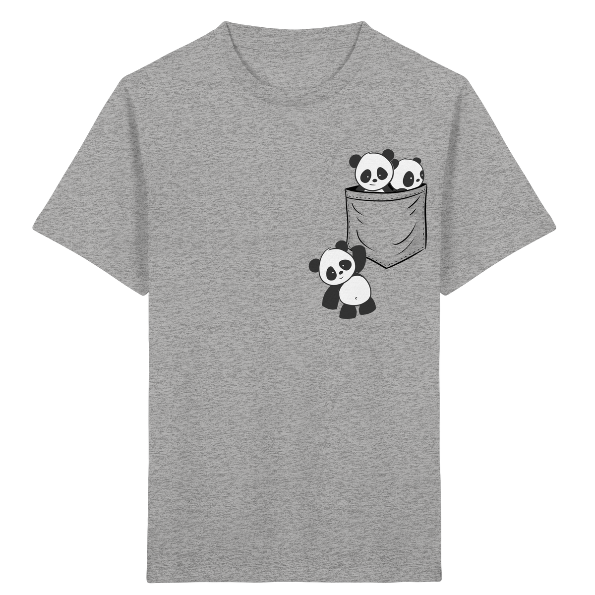 Kawaii Pandas in der Tasche - Kids Organic Shirt