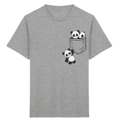 Kawaii Pandas in der Tasche - Kids Organic Shirt