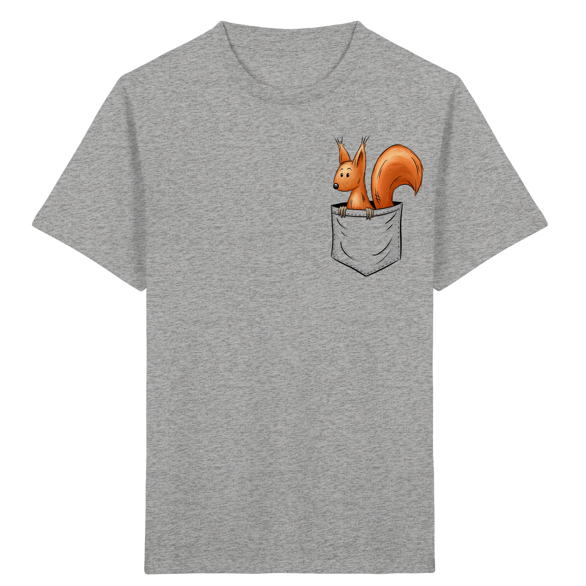 Lässiges Eichhörnchen In Tasche - Kids Organic Shirt
