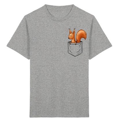 Lässiges Eichhörnchen In Tasche - Kids Organic Shirt