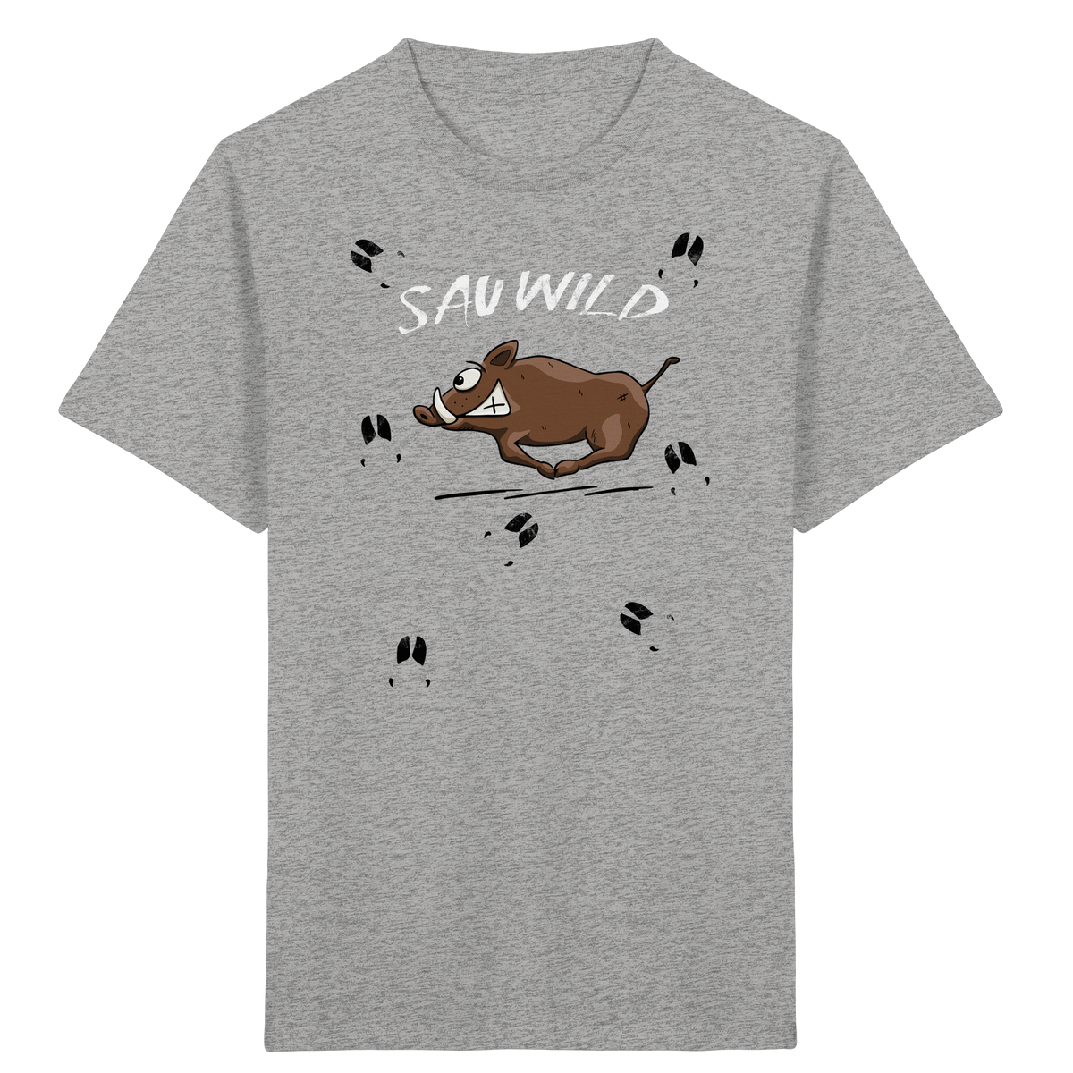Sauwild wilde Sau | Wildschwein Keiler - Kids Organic Shirt