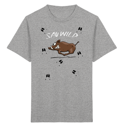 Sauwild wilde Sau | Wildschwein Keiler - Kids Organic Shirt