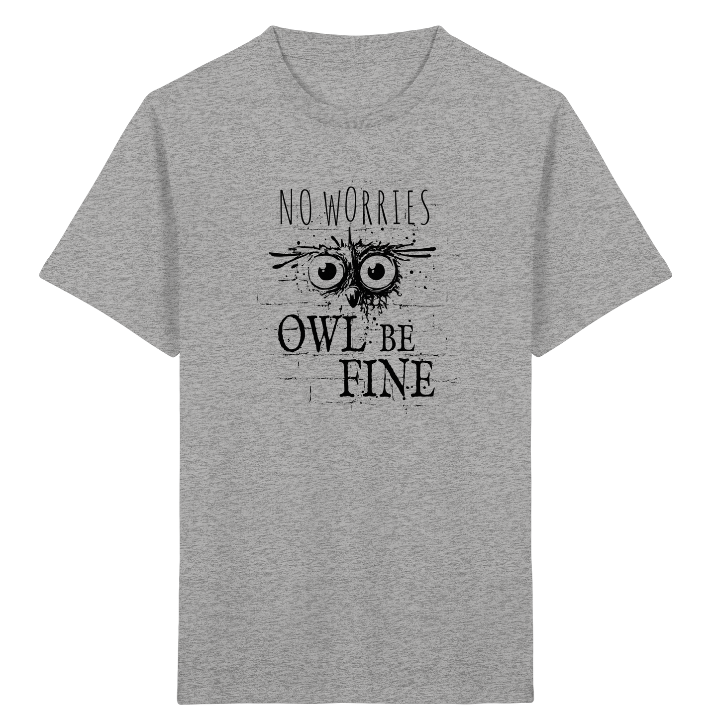 Owl Be Fine Street Art Eule - Kids Organic Shirt